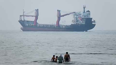 Ship runs aground in Strait of Hormuz, Iranian state TV reports