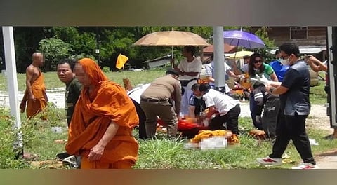 11-year-old boy driving pickup truck crashes into group of Thai monks, killing 9