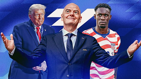 Donald Trump, Gianni Infantino, Folarin Balogun
