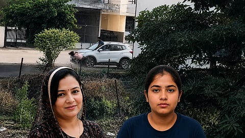 Jaipur mother's murder by daughter: The accused Ayushi and victim Neeraj Sharma.