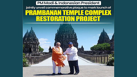 PM Modi, Prez Prabowo visit Prambanan Temple complex