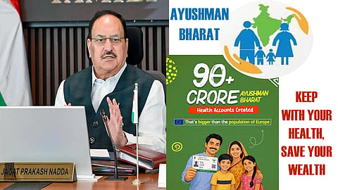 Over 93.95 cr Ayushman Bharat accounts created, 5.33L health facilities registered