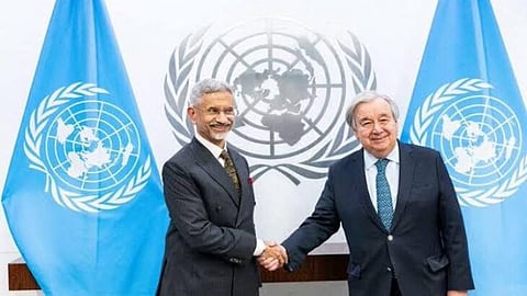 Jaishankar discusses global developments, including West Asia, Ukraine with UN Chief