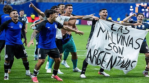 UK urges FIFA to investigate Argentina over Falklands banner at WC