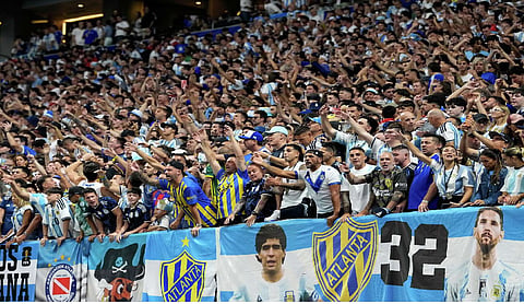 Rumbunctious pro-Argentina crowd makes defending World Cup champions feel at home in Atlanta