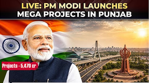 PM Modi inaugurates, lays foundation stone for projects  in Jalandhar