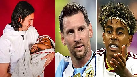 Lionel Messi once held baby Lamine Yamal in his arms