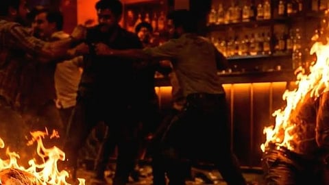 Bar fire incident