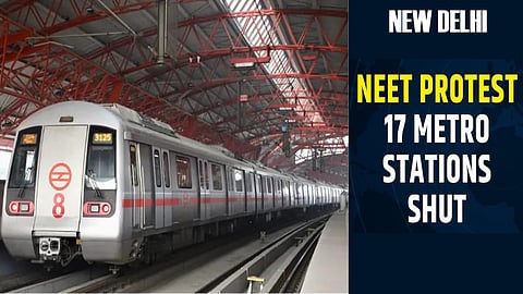 17 metro stations closed in Delhi for third day