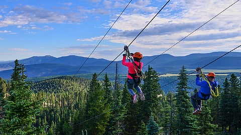 Zipline ride , representative image