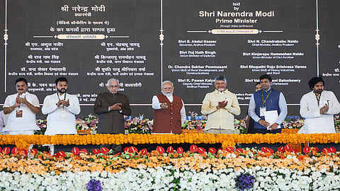 PM Modi lays foundation stone for, inaugurates projects worth Rs 18,000 cr in Andhra