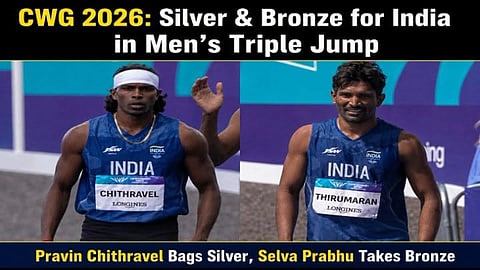 Triple jumpers Praveen Chitravel, Selva Prabhu clinch silver and bronze