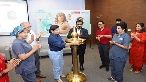 Ernakulam District Collector G. Priyanka IAS inaugurating the World Breast Feeding Week programs at Aster Medcity organized by the Centre of Excellence in Pediatrics & Neonatology.