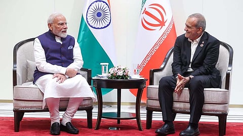 PM Modi meets Iran President Pezeshkian in Bishkek