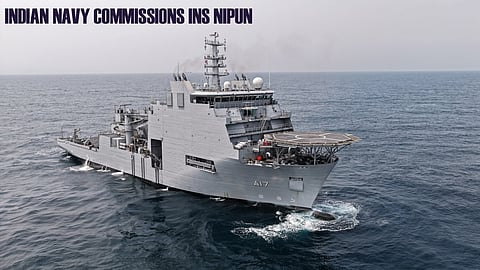 Indian Navy commissions deep-sea diving vessel INS Nipun