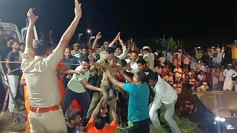 Boy rescued after he fell into borewell in Alwar