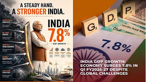 India achieved 7.8 % growth despite wars, instability