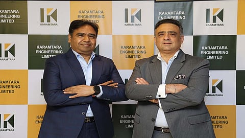 Photo Caption (L-R)

1) Sunil Kumar Rustagi, Whole-time Director and Chief Executive Officer, Karamtara Engineering Limited 

2) Rajiv Singh, Joint Managing Director, Karamtara Engineering Limited