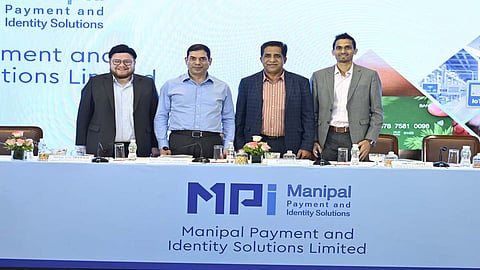(Left to Right):

1) Mr. Mayank Bhotika, Head - Strategic Finance and Treasury, Manipal Payment And Identity Solutions Limited

2) Mr. Tonse Gautham Pai, Promoter and Director (Non-Executive), Manipal Payment and Identity Solutions Limited

3) Mr. Kukkundoor Girish Kini, Executive Director and Chief Executive Officer

4) Mr. Ramanath Pai, Chief Financial Officer