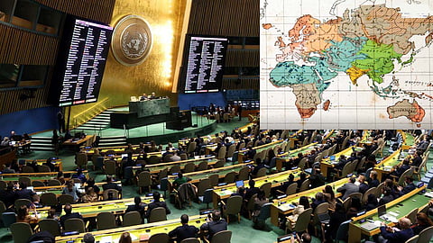 India votes in favour of UNGA resolution endorsing new world map