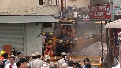 South Delhi building collapse: Lookout notice against owner