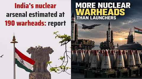 India's nuclear arsenal estimated at 190 warheads