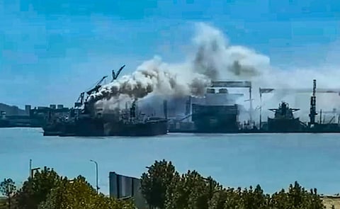 Twenty killed in cargo ship fire in China's Qingdao