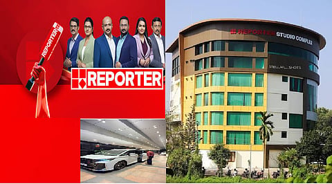Kochi headquarters of Malayalam news channel Reporter TV 