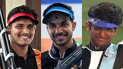 Indian men's 10m air rifle trio strikes team silver