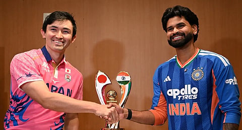  Japanese skipper Kendel Kadowaki-Fleming and Indian skipper Shreyas Iyer