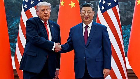 Chinese President Xi Jinping  kicks off state visit to Washington on Wednesday with a rare planeside welcome from Trump