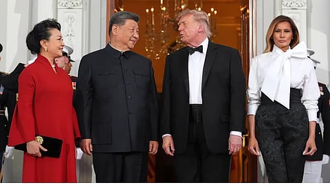 Xi is wrapping his visit to Washington with a peek at the Constitution and Bill of Rights