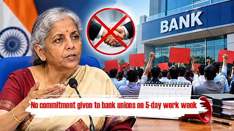 No commitment given to bank unions on 5-day work week