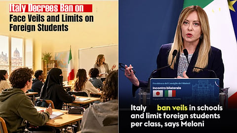 Italy decrees limits on non-Italian speakers, veils in school classrooms