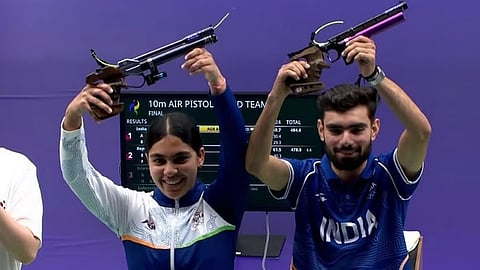 Kamaljeet, Suruchi shoot gold in 10m air pistol mixed team event 