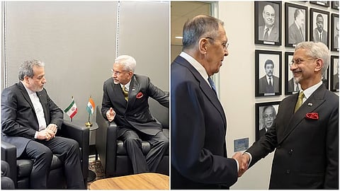 Jaishankar meets Iranian, Russian foreign ministers on UNGA margins