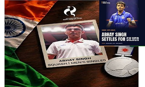 Abhay settles for silver after losing to higher-ranked Malaysian in men's final