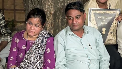 IIT Bombay student suicide: Sahil Wakode's father stages protest at Mumbai's Azad Maidan 