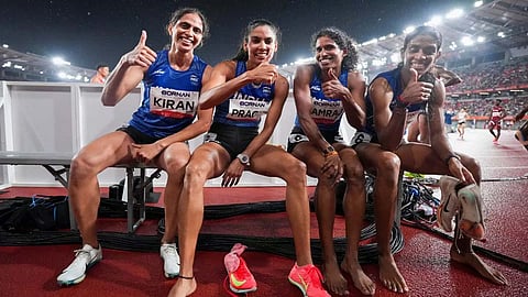The Indian quartet of Kiran Pahal, Poovamma Machettira, Prachi, and Vithya Ramraj produced an exceptional performance to claim the gold medal in the women's 4x400m relay at the 2026 Asian Games here on Tuesday.