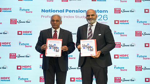 HDFC Pension, launched the findings of the second edition of NPS Preference Index Study 2026. Mr. S. Ramann – Chairperson, PFRDA (Left) & Mr. Sriram Iyer – MD & CEO, HDFC Pension (Right) 