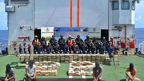 Rs 3,000 crore drugs seized from Iranian boat in Arabian Sea; 5 Pak nationals detained 