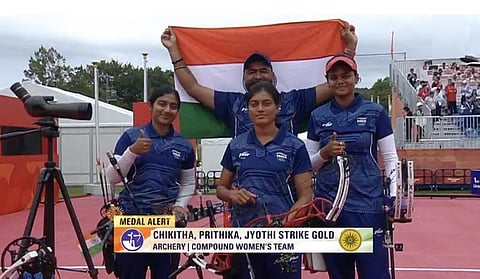 Archery at Asian Games: Indian women's compound team wins gold medal with world record
