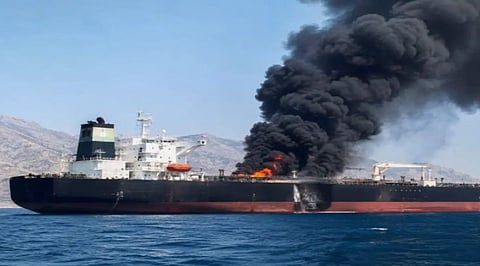 5 Indian nationals rescued after projectile hits tanker in Strait of Hormuz