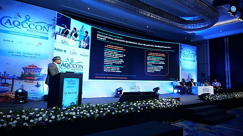 During one of the sessions of Aster Quality Care Cancer Conclave-2026