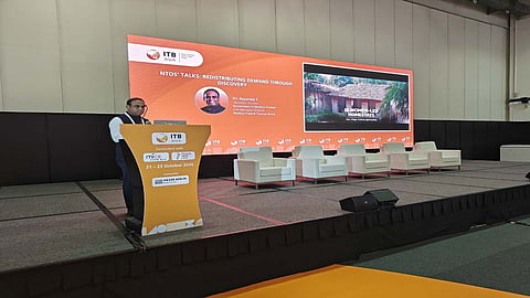 Dr. Ilaiyaraaja was addressing the National Tourism Organisation (NTO) Talk Session at the international travel trade show ITB Asia, held at the Sands Expo and Convention Centre in Singapore.