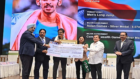 KIIT-KISS felicitates achievers of the 20th Asian Games and 23rd Commonwealth Games