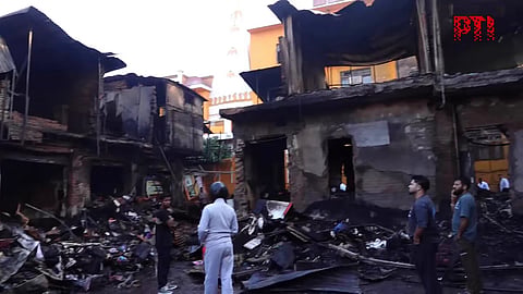 Massive fire ravages market near Jammu Railway Station, around 40 shops gutted