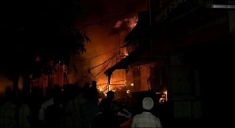 Jammu: Charred shops, smouldering debris mark scene at fire-ravaged market