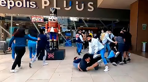Todo quedó registrado en video