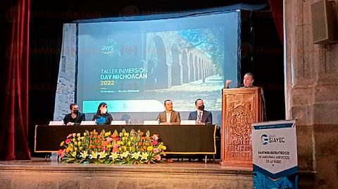 Navarro García inauguró el Taller Inmersión Day Michoacán 2022  de Amazon Web Services 